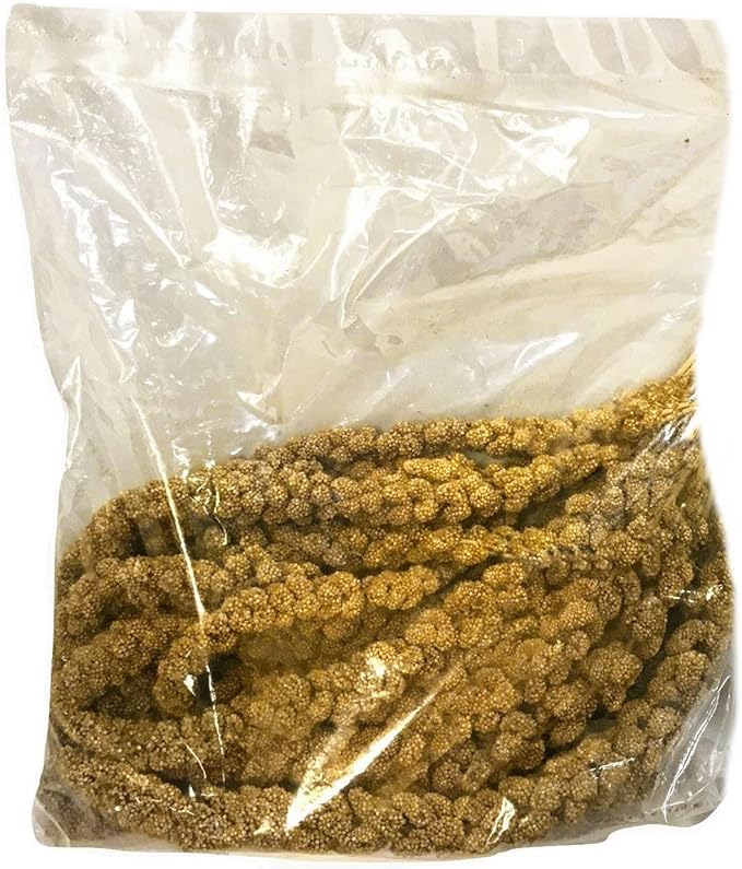 Nemeth Farms Premium Non-GMO Spray Millet Treat | Hand-Harvested Bird Snack | 100% Edible Tops | Sun-Dried Supplement for Parakeets, Cockatiels, Finches, Lovebirds, Canaries