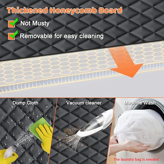 URPOWER Back Seat Extender for Dogs - Hard Bottom Dog Car Seat Cover with 1PC Leak-Proof Pee Pad, Foldable Dog Hammock for Car, SUV, and Truck, Pet Rear Seat Protector Dogs Travel Bed with Mesh Window