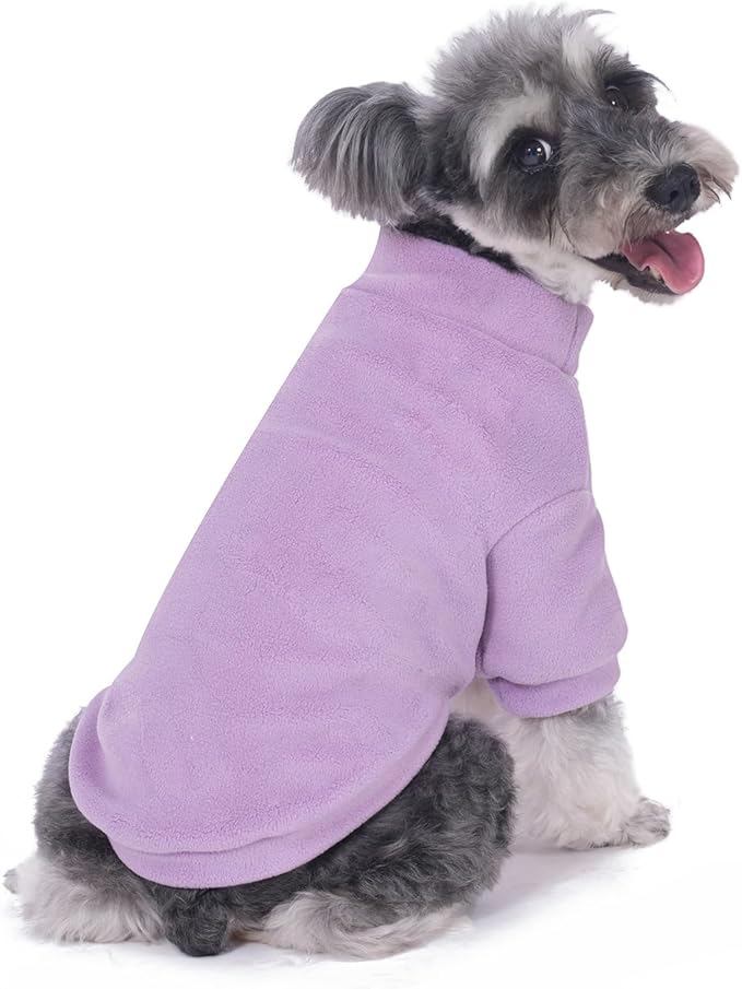Dog Sweater, 3 Pack Dog Sweaters for Small Dogs Girl Boy, Ultra Soft Warm Puppy Clothes Dog Coat for Winter (Rose+Lt Pink+Lt Purple, XX-Small)