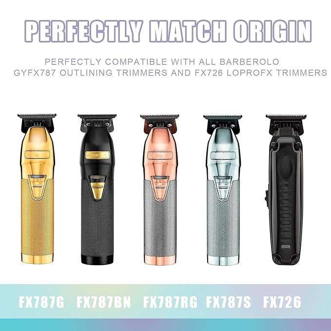 Replacement Blades Compatible With BaBylissPRO Barberology FX787 Series, FX787 Replacement Blade for Outlining Hair Trimmers,color