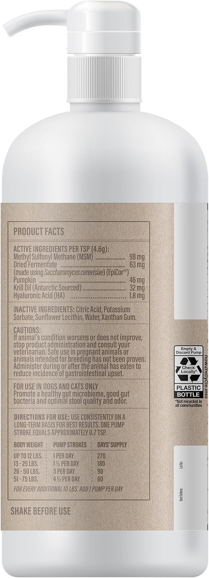 Grizzly Gut Health Liquid, 32 oz. Bottle