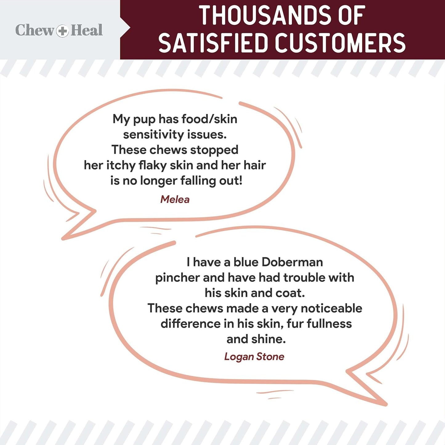 Salmon Oil for Dogs - Soft Chew Omega Treats for Skin and Coat - Fish Oil Blend of Essential Fatty Acids, Omega 3 and 6, Vitamins, Antioxidants and Minerals - Made in USA (180 Chews, Lamb)