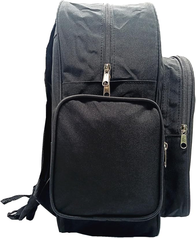 Red Emergency Backpack First Aid Bag Empty Medical First Aid Back Pack Treatment First Responder Trauma Bag for Camping Daycare Vacation Outdoors Pet Dog Cat Road Trip Cycling Riding (Black White)