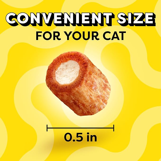 Temptations Tender Fills Crunchy and Soft Adult Cat Treats, Grilled Salmon Flavor, 4.6 oz. Pouch (Pack of 10)