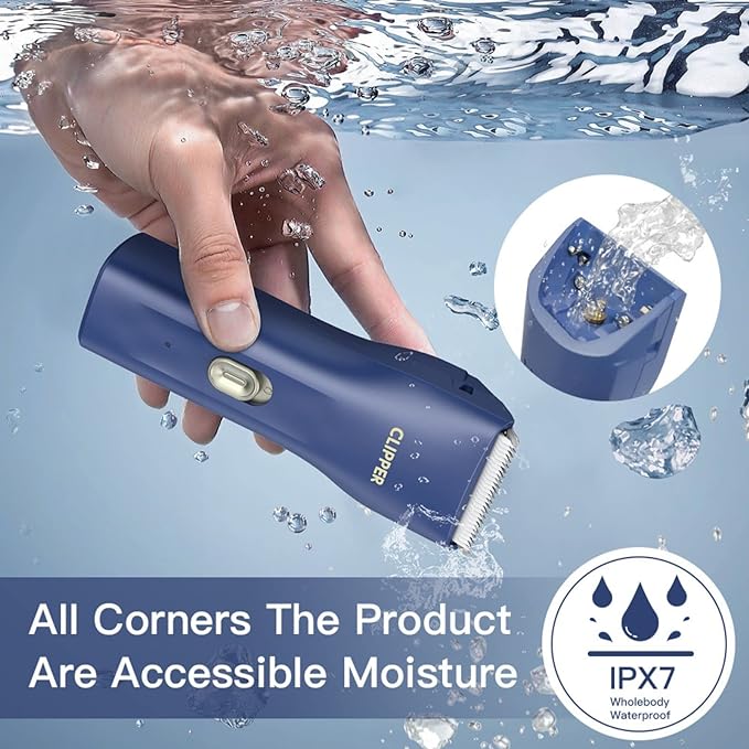 Dog Grooming Kit Clipper for Thick Coat Low Noise Cordless Cat Hair Trimmer Rechargeable Shaver Pet Grooming Tools for Small and Large Animals