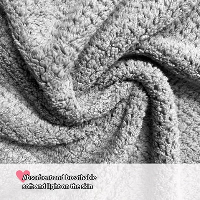 Extra Large Dog Towel - Microfiber Ultra-Absorbent & Fast-Drying for Large Dogs, Pet Bath, Grooming, Swimming - 40x24 Inch-Grey- 1-Pack