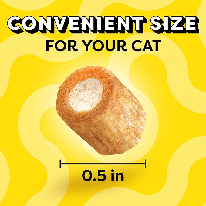 Temptations Tender Fills Crunchy and Soft Adult Cat Treats, Roasted Chicken Flavor, 2.1 oz. Pouch (Pack of 12)