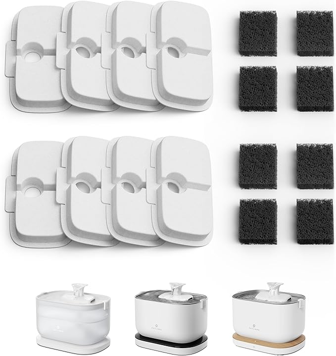 PETLIBRO Cat Water Fountain, Cordless Pet Water Fountain Battery Operated, 2.5L/84oz Dockstream Water Fountains for Cats Indoor, Cat Fountain with Stainless Steel Tray, Easy to Clean BPA-Free