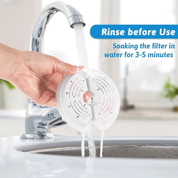 Cat Water Fountain Filters for 84oz/2.5L Stainless Steel Pet Fountain and 67oz/2.0L Plastic Cat Drinking Fountain, 8 Pack Pet Replacement Filters Set