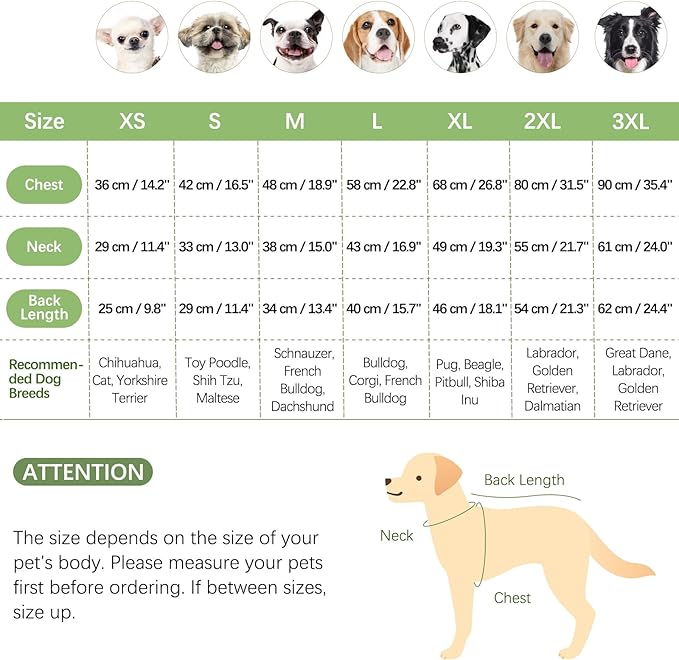 BRKURLEG Dog Sweater Warm Soft Fleece Dogs Sweaters, Turtleneck Sweatshirt for Small Medium Large Dogs, Dog Winter Coat, Christmas Pet Jacket with Zipper Cold Weather Coat (Green, XXL)