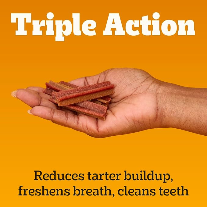 Pedigree Dentastix Small and Toy Breed Dog Treats, Original, Beef & Fresh Flavor, 2.36 lb. Variety Pack (157 Treats)