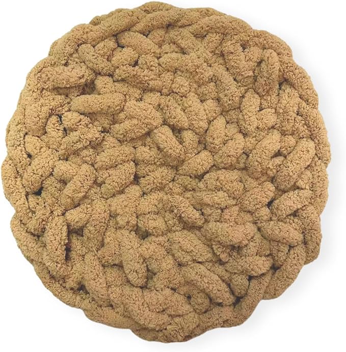 Cat Knitted Bed Mat, Extra-Soft Washable Warm Round Pads Cushions for Indoor Kittens, Cat Trees Towers, Perfect for Kneading and Sleeping (Ceremel, Medium)