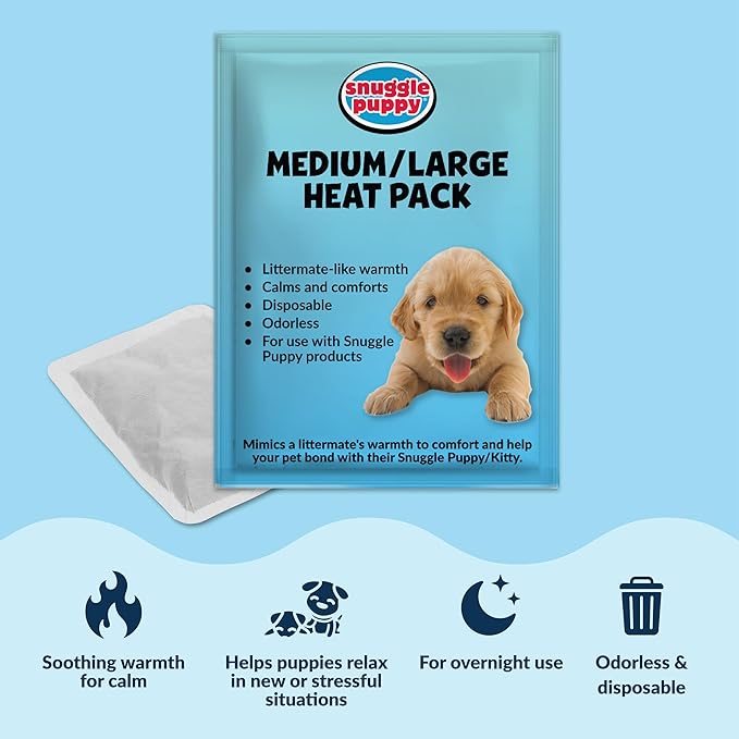 Original Snuggle Puppy Toys - Heartbeat Puppy for Dogs - Pet Anxiety Relief and Calming Aid - Comfort Dog Toys for Behavioral Training