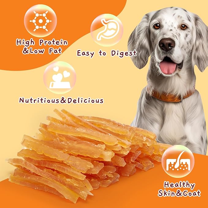 Jungle Calling Soft Training Treats for Small Dog and Cats, Mini Chicken Strips Puppy Training Edible Snacks Easy to Digest, Grain Free