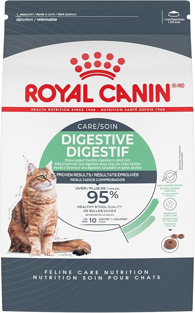 Royal Canin Feline Care Nutrition Digestive Care Adult Dry Cat Food, 3 lb Bag
