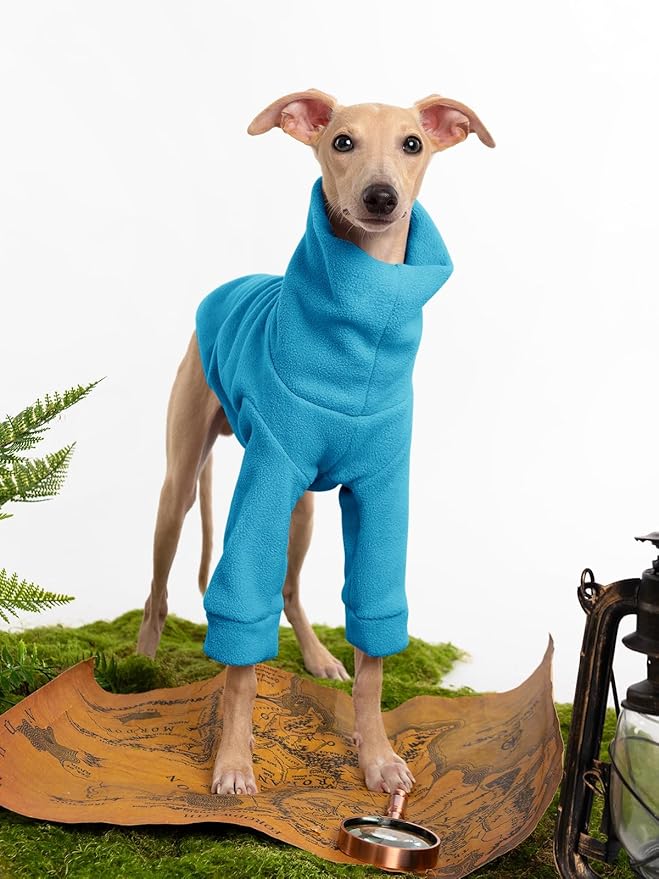 Dog Fleece Sweater Turtleneck Long Sleeve Pullover Sweatshirt Warm Puppy Clothes for Small Medium Dogs