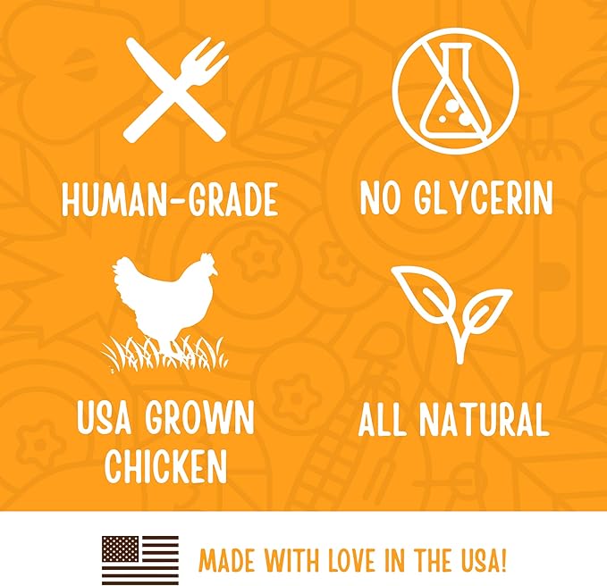 Full Moon All Natural Human Grade Dog Treats, Essential Chicken Savory Sticks, 16 Ounce (Pack of 2)