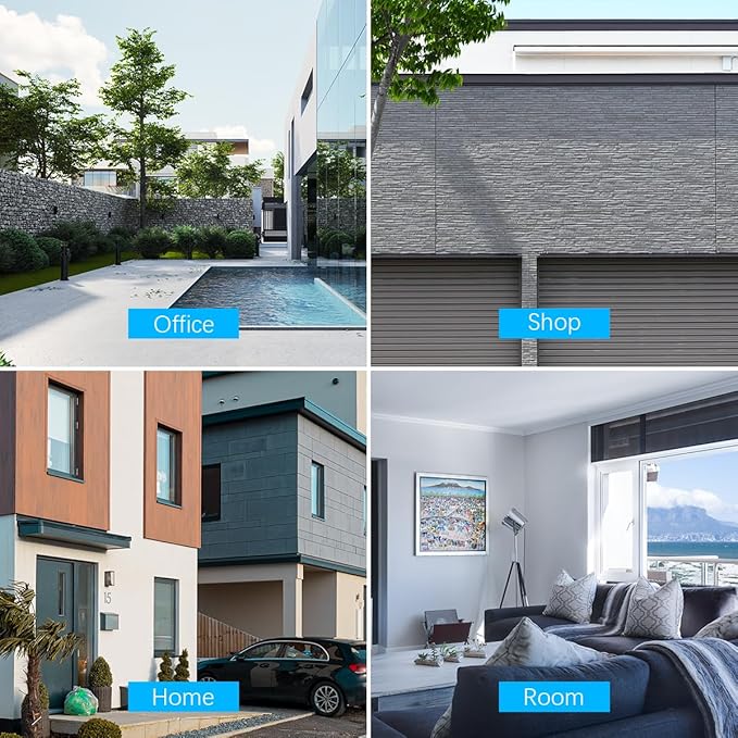 OOSSXX (HD 2.7K 5.0MP with Audio Outdoor Wired Security Camera Systems PoE Outdoor Surveillance Video System