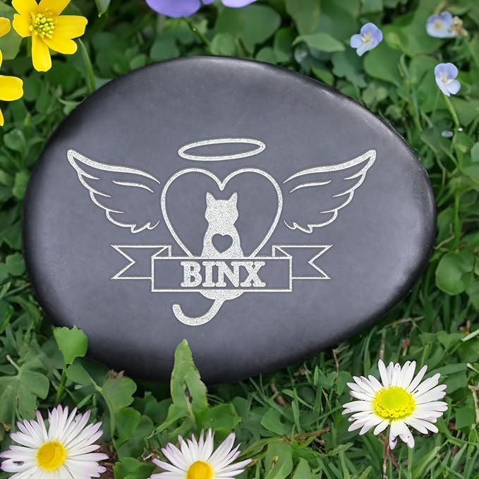 Cat Loss Stone, Pet Memorial Stones for Cats, Cat Sympathy Gifts, Loss of Cat Gift, Pet Loss Gifts, Cat Condolence Gift, Cat Memorial Gifts, Cat Keepsake Memorial, Cat Bereavement Gifts