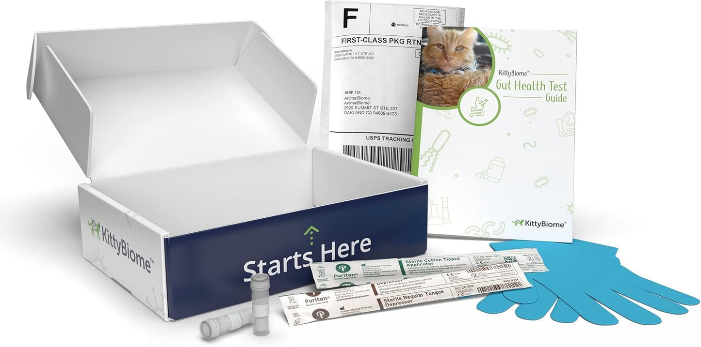 AnimalBiome Cat Probiotics Test Kit - Gut Microbiome Health Test - KittyBiome (Cats Within The US)