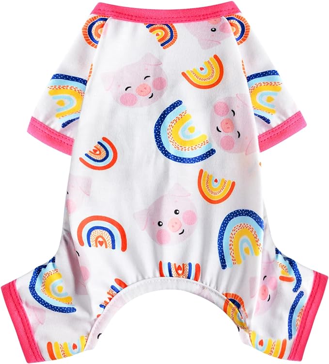 Dog Clothes for Small Dogs Boy Girl, Dog Pajamas Tiny Chihuahua Yorkie Spring Summer Shirt, Cute Puppy Outfit Pjs Jumpsuit Cat Onesie Apparel Pet Clothes