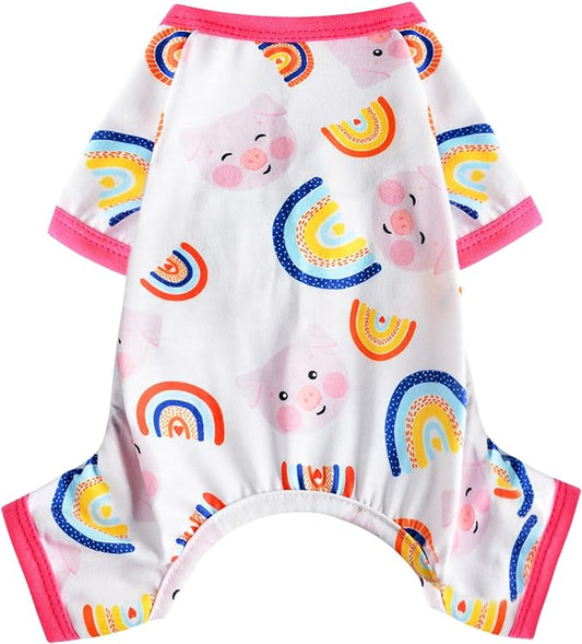 Dog Clothes for Small Dogs Boy Girl, Dog Pajamas Tiny Chihuahua Yorkie Spring Summer Shirt, Cute Puppy Outfit Pjs Jumpsuit Cat Onesie Apparel Pet Clothes