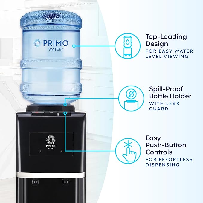 Primo Easy Top Loading Water Dispenser with Pet Station for Cat and Dog