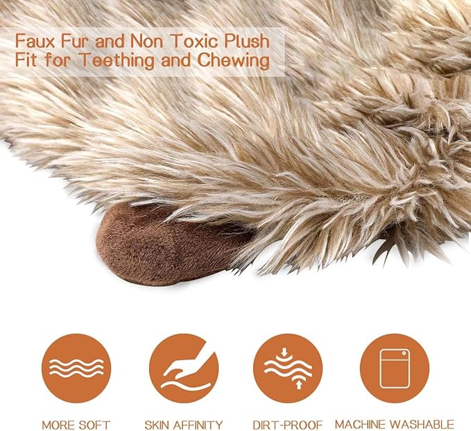 LEGEND SANDY Dog Squeaky Toys for Small Doggies, Puppy Toys for Teething Cute Small Breeds Toys Stuffed Plush Bundle Natural Cotton Puppy Rope, Dog Chew for Puppies Pet for Pet (Hedgehog)