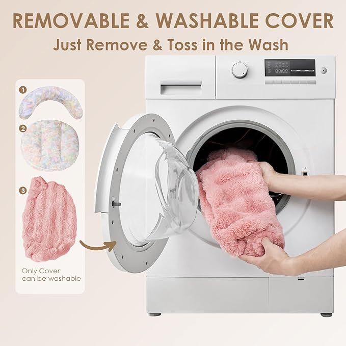 EHEYCIGA Small Dog Bed and Cat Couch for Puppy and Kitten - Fluffy Faux Rabbit Fur Pet Sofa with Washable Removable Cover, Waterproof and Non-Slip, 23 Inch Pink