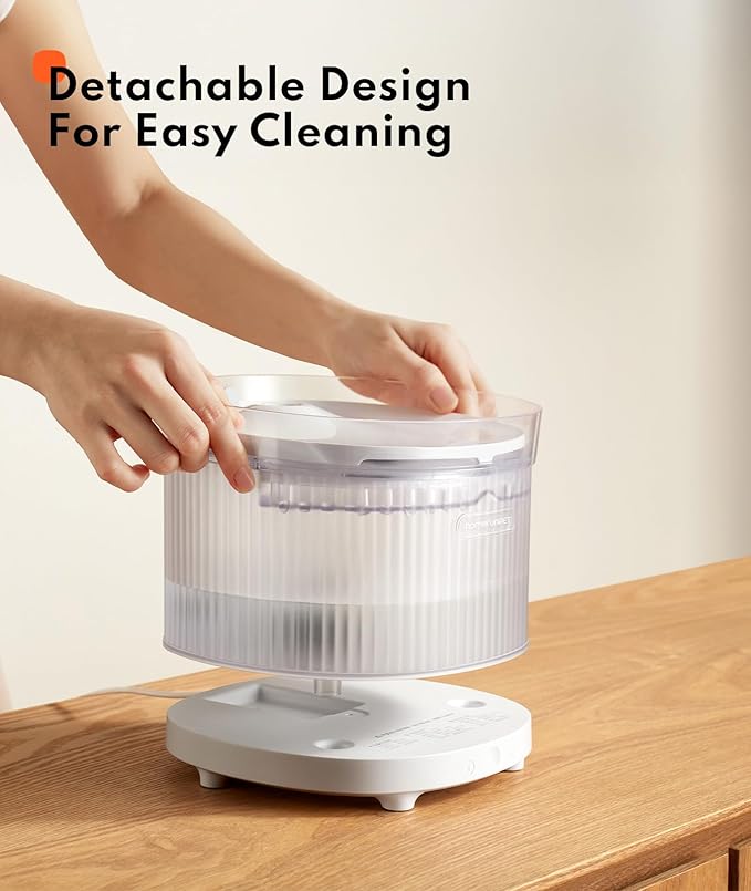 HomeRunPet Wireless Pump Cat Water Fountain - Detachable Design for Easy Cleaning, Multi-Cat Water Dispenser with Chew-Proof Base
