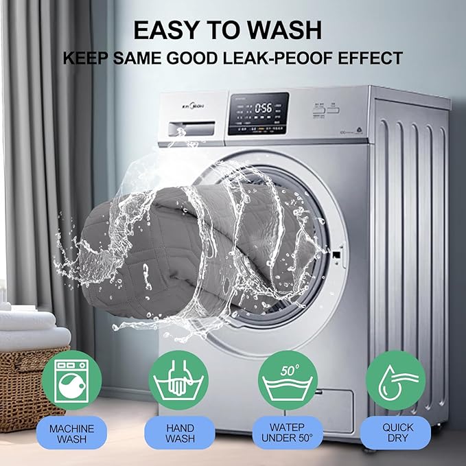 Smiry Waterproof Dog Blanket, 30x70 Inch Soft Pet Bed Cover Reversible, Washable Sofa Couch Furniture Protector for Small Medium Large Dog Puppy Cat, Geometric, Grey/Dark Grey