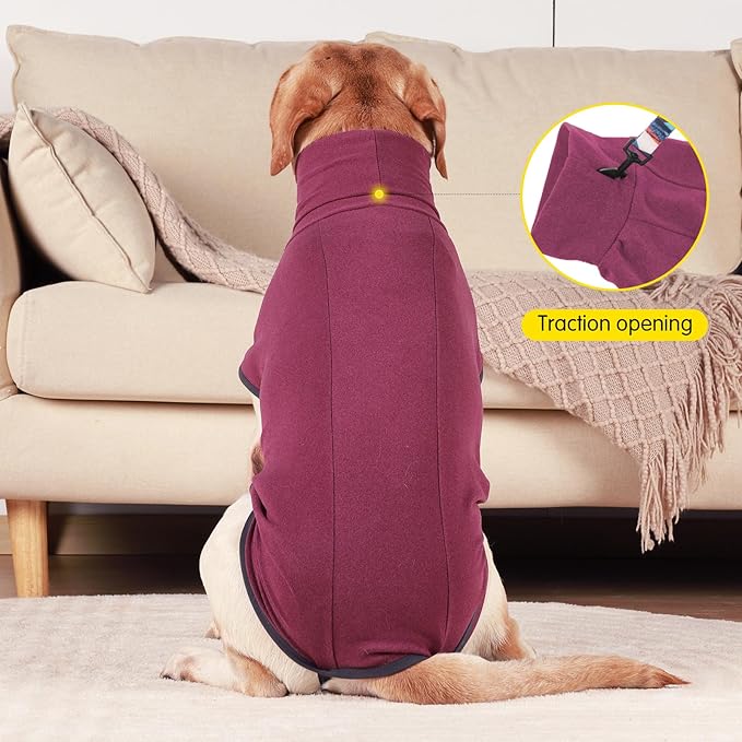 Dog Sweater Pullover Cold Weather Vest for Dogs Dog Sweatshirt & Jacket for Indoor and Outdoor Use (XX-Small, Wine red)