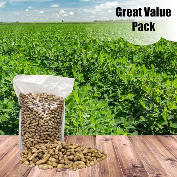 Old Potters Wildlife in-Shell Peanuts for Birds, Squirrels and Wildlife. USA Grown Non-GMO Raw in-Shell Peanuts (in-Shell, 8 lbs)