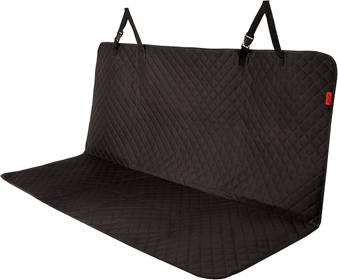 Lusso Gear Dog Blanket for Car - Universal Fit, Black - Waterproof & Non-Slip Back Seat Protector Blanket for Trucks & SUVs - Pet Seat Cover for Dogs