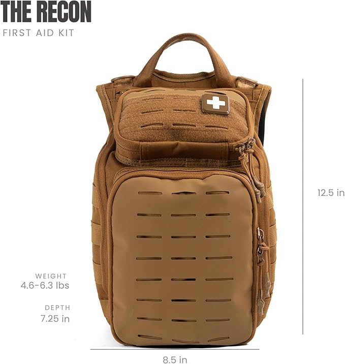 MY MEDIC The Recon Standard Emergency Medical Kit - First Aid Survival Essentials & Supplies | Must Haves for Any Home, Car, Travel, Office, or Business - Coyote