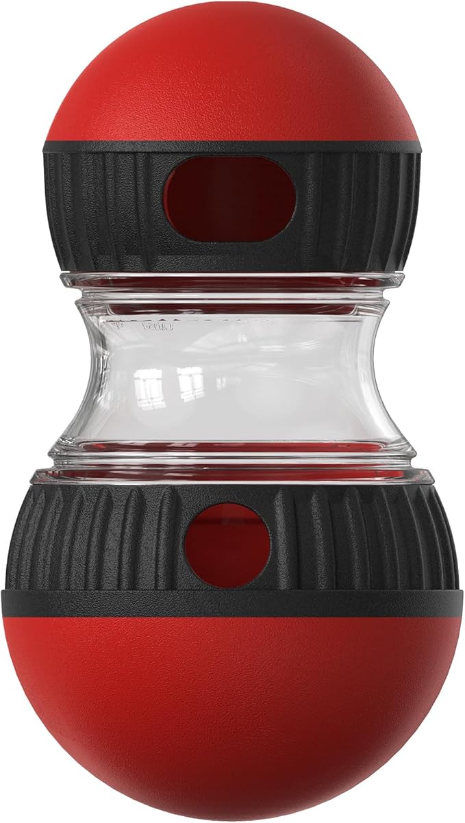 Dog Puzzle Treat Toy,Adjustable Treat Dispensing for Puppy Slow Feeding,Rolling Shape,Interactive for Dog Boredom Reduction,Mental Stimulation and Physical Exercise,Safe and Durable,All Breeds.