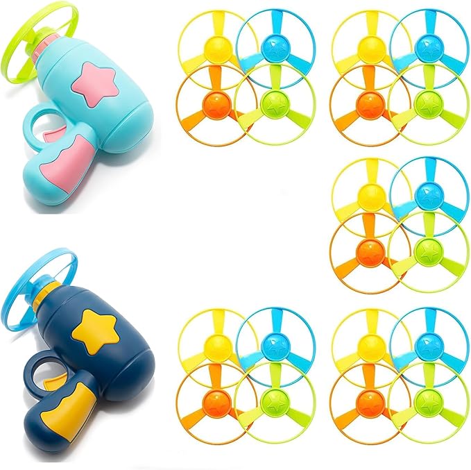 22PCS Cat Fetch Toys, Interactive Flying Cat Toy with Flying Propellers, Cat Kitten Tracks Toy for Training Hunting Chasing