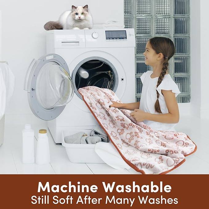 Stuffed Brown Soft Dog Blanket for French Bulldog Gifts, 32x40 inches, Premium Brown Flannel Fleece Blanket, Newborn Puppy Kitten Boy Essentials