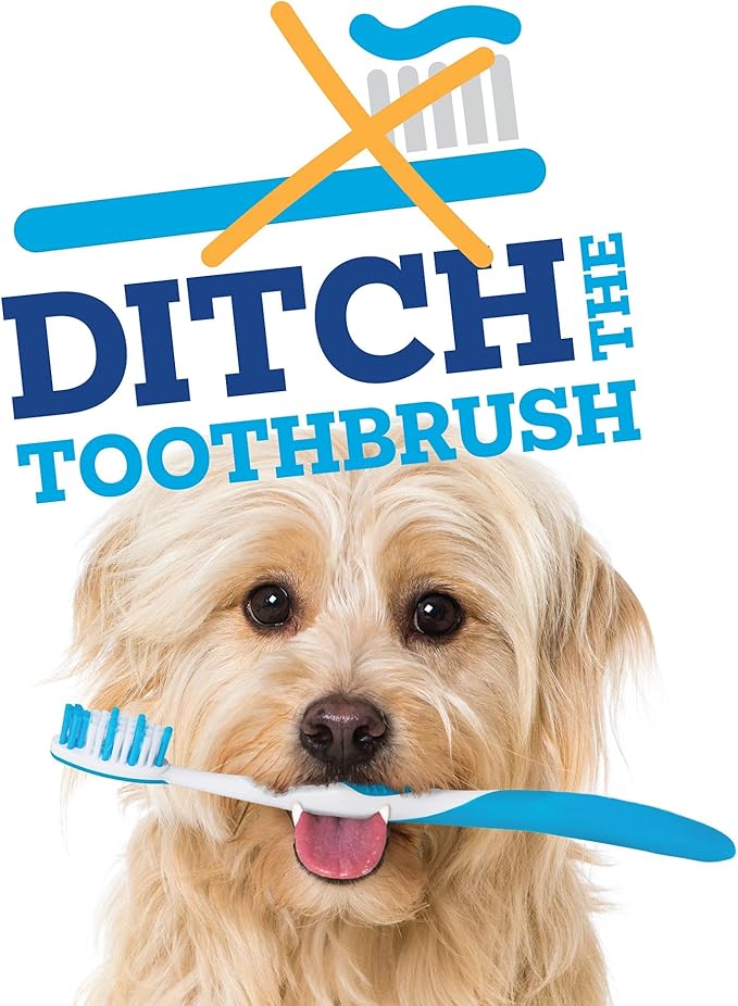 Brush Free Daily Dental Care Chews for Dogs | Cleans Teeth and Freshens Breath | 30 Count | B.E.S.T. Complex Provides Complete Oral Cleaning and Tartar Control
