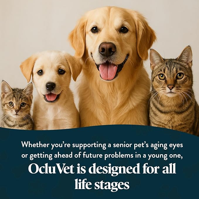 Bundle Eye Supplements for Dogs & Cats | Vision Chews with Omega-3 for All Ages | Includes 30 Chicken Liver Flavored Chews & Pet Eye Drops, 16 mL | Antioxidants & 2% NAC for Cataracts