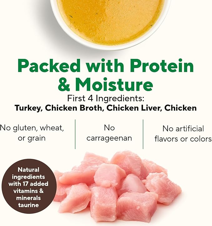 Dave's Pet Food Grain Free Wet Cat Food Pate (Turkey), Made in USA Naturally Healthy Canned, Added Vitamins & Minerals, Carrageenan-Free, 5.5 oz Cans (24 Pack)