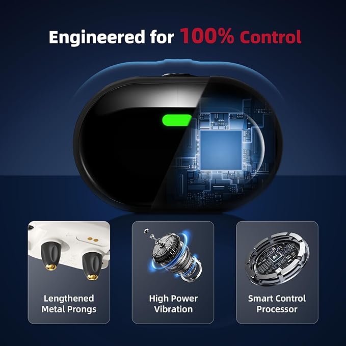 2025 Upgraded Ultra-Small Shock Collar, Ultra-Light & Thin Shock Collar for Small Dogs 5-15lbs, Ultra-Modern Design, 3 Training Modes-Beep, Vibration and Shock with Safety Lock, IPX7 Waterproof, Beige