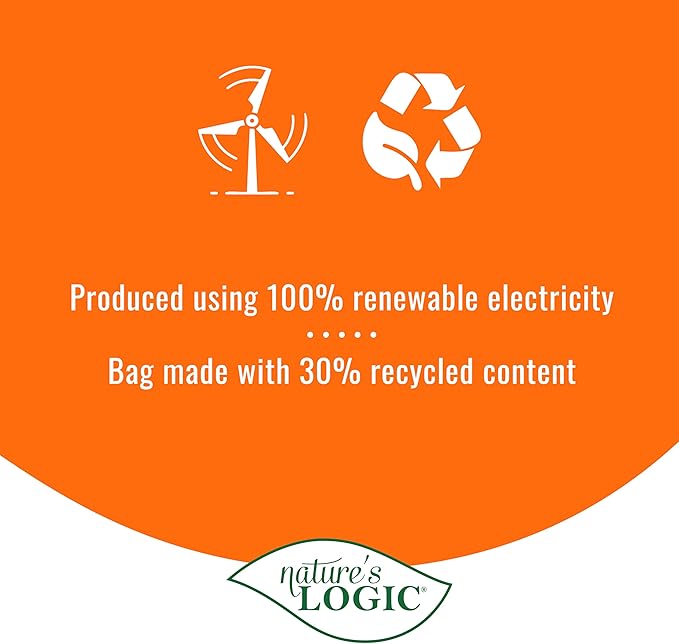 NATURE'S LOGIC Dry Dog Food - 100% Natural - No Synthetics - for All Ages, Sizes, Breeds - Free from Common Allergens, High Protein - Duck & Salmon Meal Feast, 25lbs