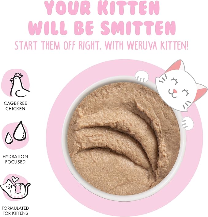 Weruva Kitten, Chicken Breast Formula in a Hydrating Purée, 3oz Can (Pack of 12)