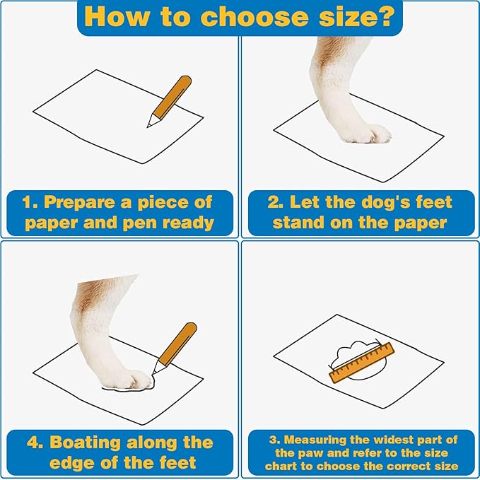 JZXOIVA Dog Shoes for Small Dogs, Fleece Dog Boots Paw Protector for Comfort and Warmth, Dog Booties with Anti-Slip Sole for Winter Snow Hardwood Floors Walking Brown Size 1