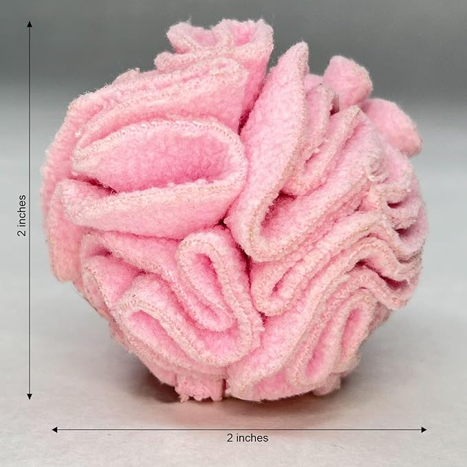 Puppy and Small Breed Snuffle Interactive Foraging Dog Puzzle Ball Toy Pink Small