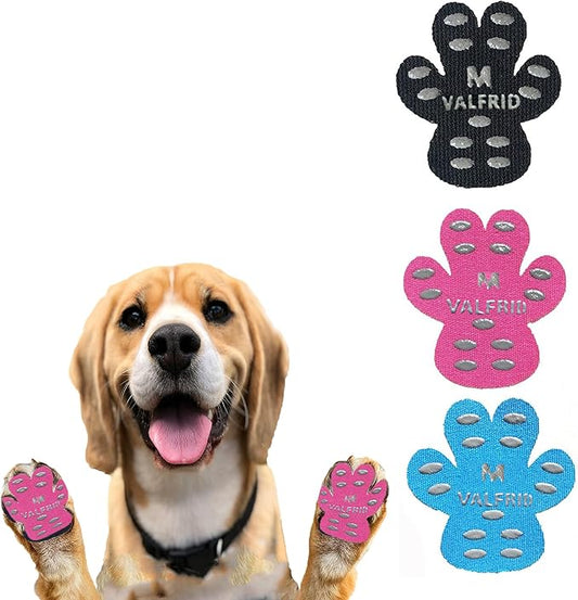 Dog Paw Protector Pads,15 Sets-60 Pads Anti-Slip Grips for Hardwood Floors,Best for Hot Pavement,Strong Self-Adhesive Traction Stickers for Senior Dog Essentials Multicolor M