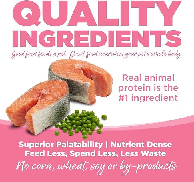 NutriSource Pure Vita Limited Ingredient Grain Free Dry Dog Food, Salmon and Peas, 12LB