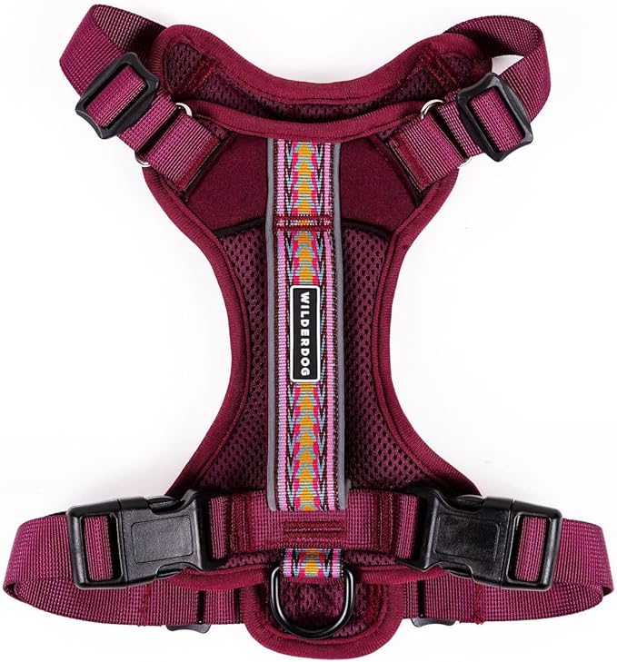 Wilderdog Lightweight Dog Harness with Reflective Straps - Large - Huckleberry