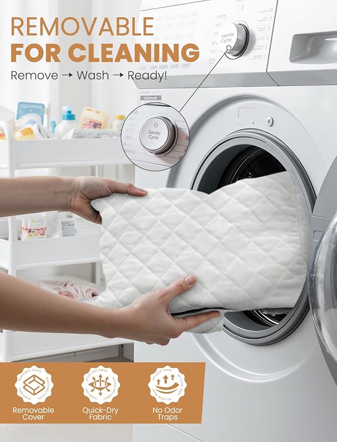 (Up to 35lbs Small/Medium Dog Car Seat Booster Dog Seat for Car Portable with Adjustable Seatbelts Pet Travel Car Bed Seat for SUV, Truck, with Memory Foam Cushion (White)